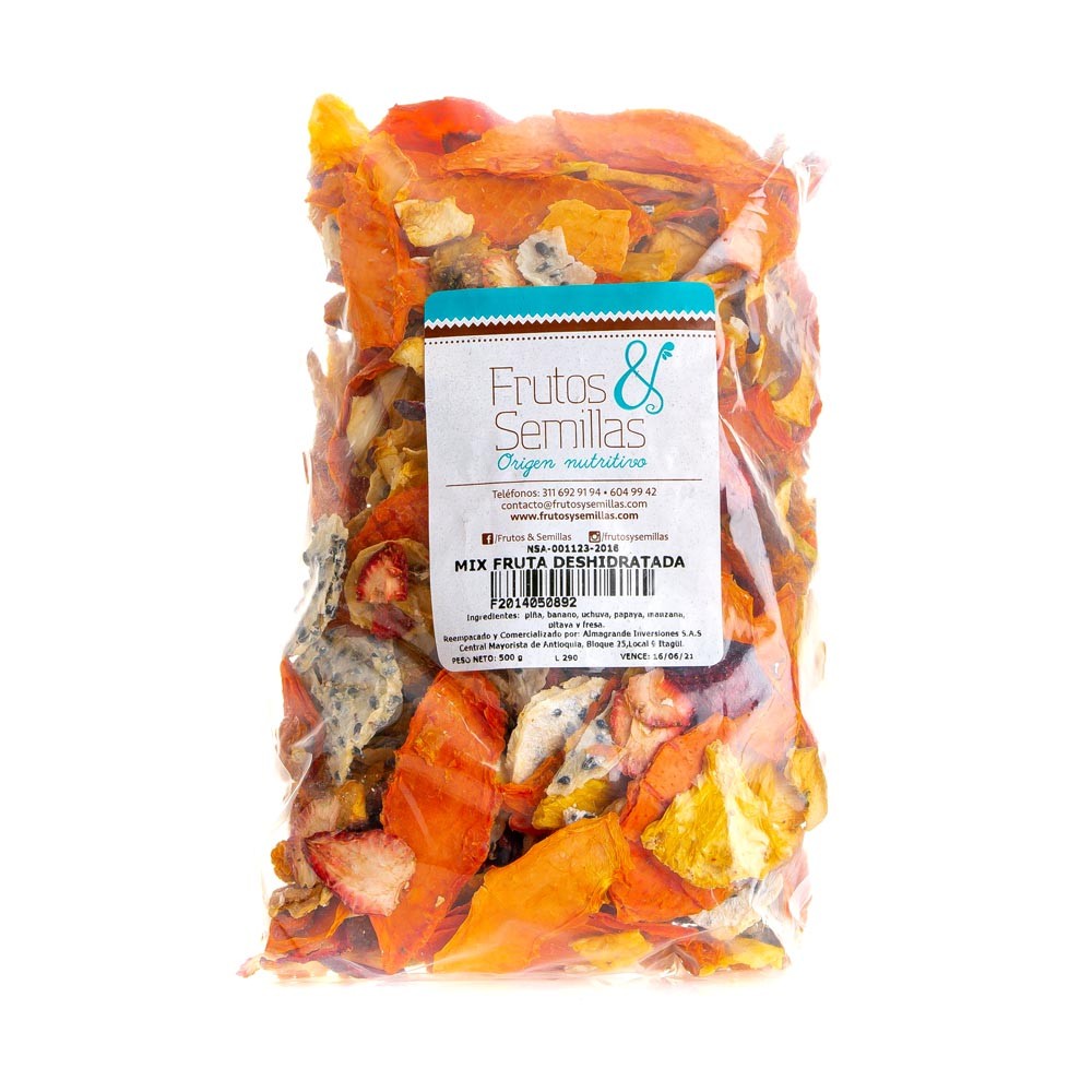 FRUTA DESHIDRATADA MIX *500 GR