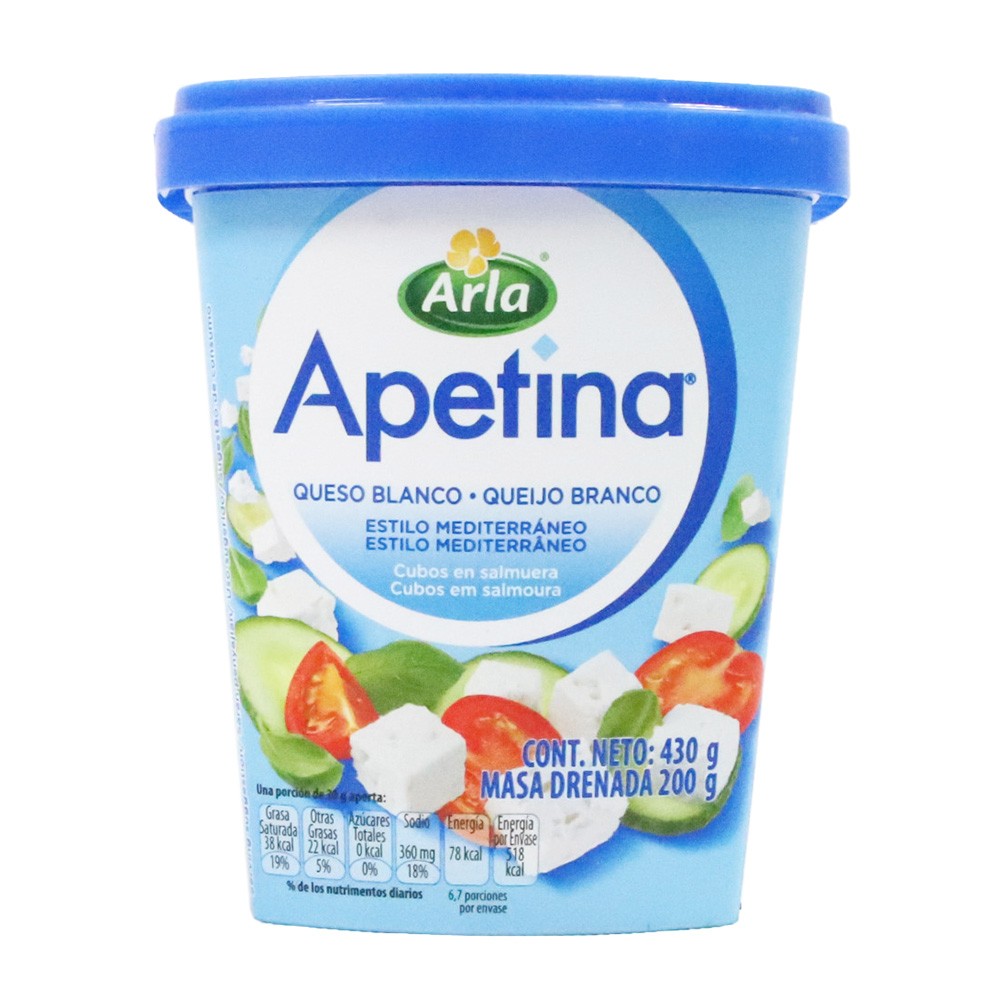 QUESO ARLA FETA CUBOS*200 GR