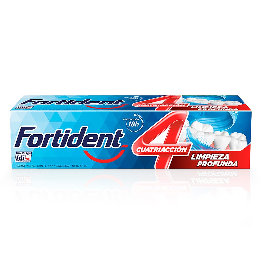 CREMA DENTAL FORTIDENT LIMPIEZA PRO*60ML