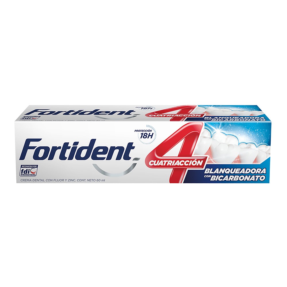 CREMA DENTAL FORTIDENT BLANQUEADORA*60ML