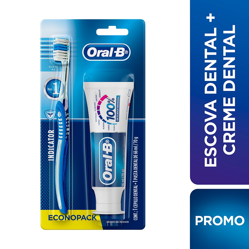 CEPILLO ORAL B + CREMA DENTAL * 66 ML