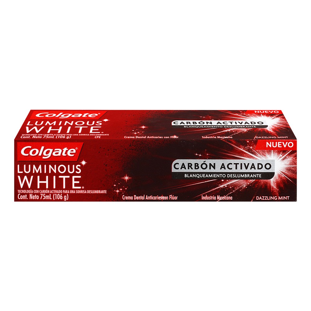 CREMA COLGATE LUMINOUS WHITE CARBON*75ML