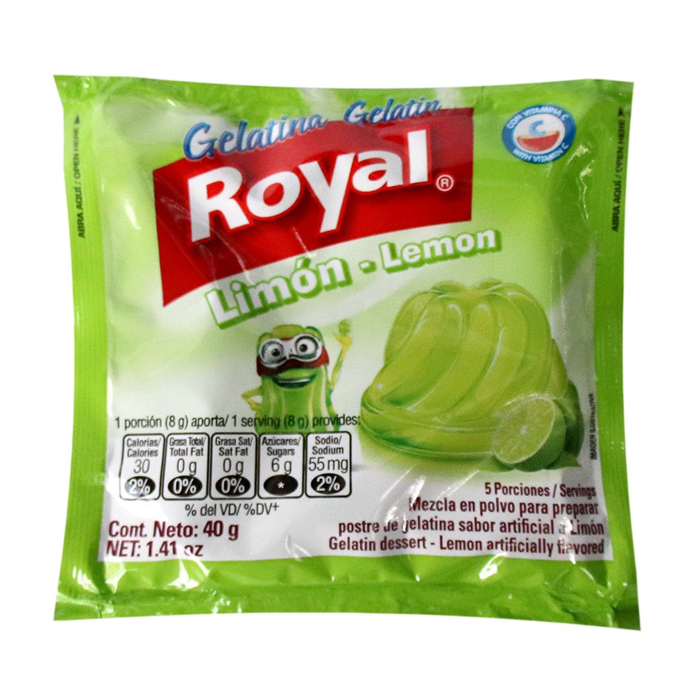 GELATINA ROYAL LIMON 40gr