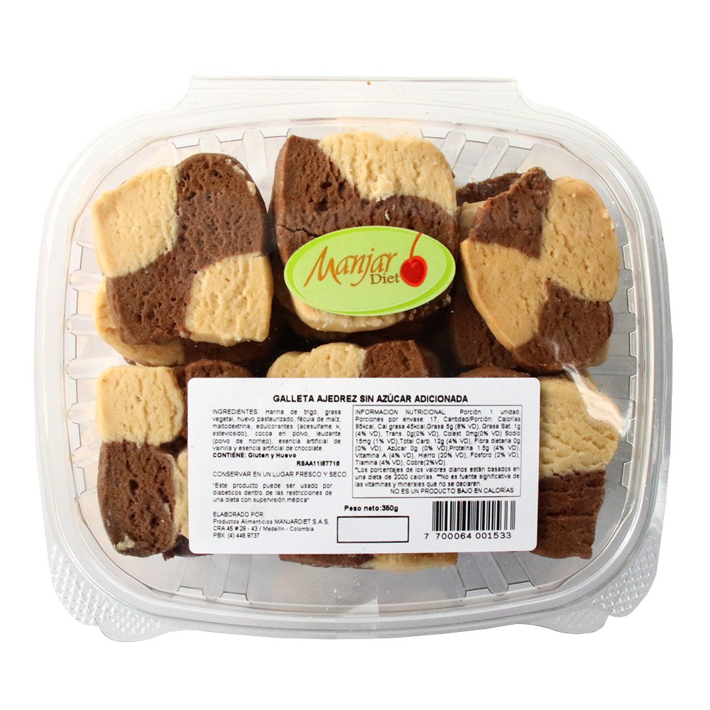 GALLETA DE AJEDREZ CAJA x 210GR