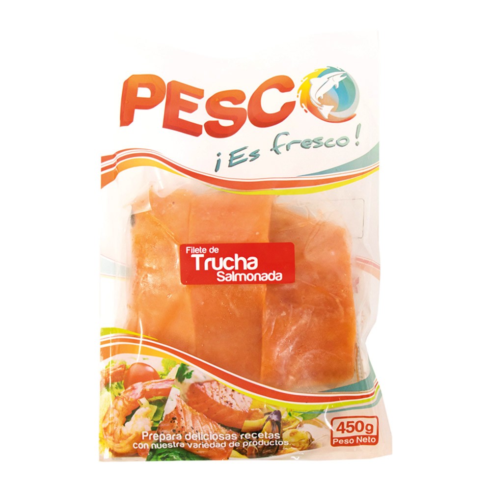 FILETE DE TRUCHA SALMONADA PESCO x 450GR