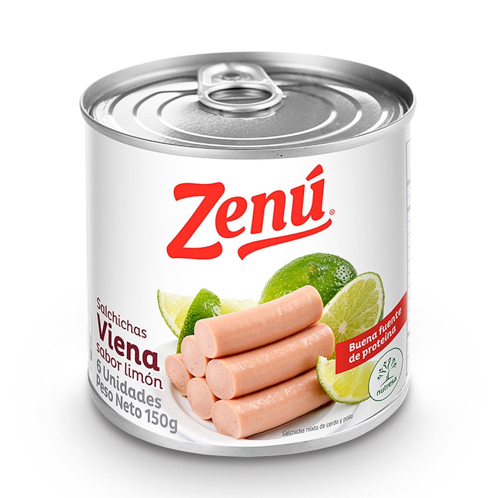 SALCHICHA VIENA LIMON ZENU x 150GR