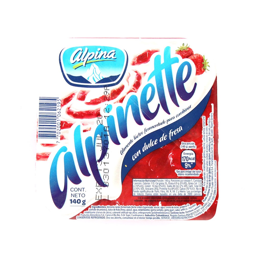 ALPINETTE FRESA  x 140GR