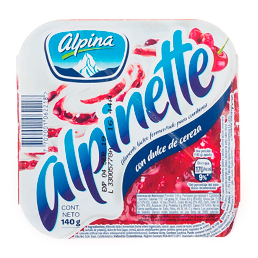 ALPINETTE CEREZA  x 140GR