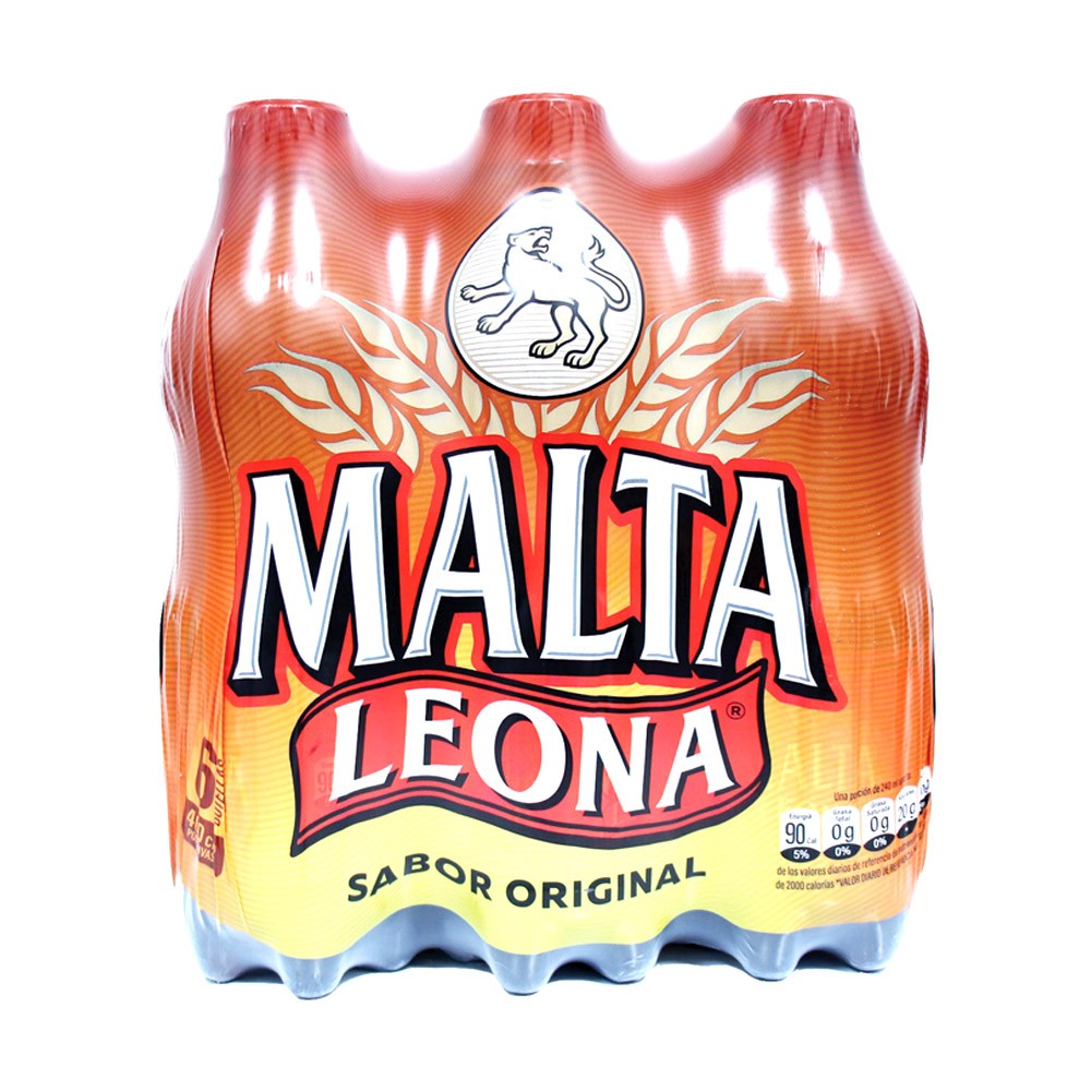 MALTA LEONA PET  X 6 UND  x  400 ML