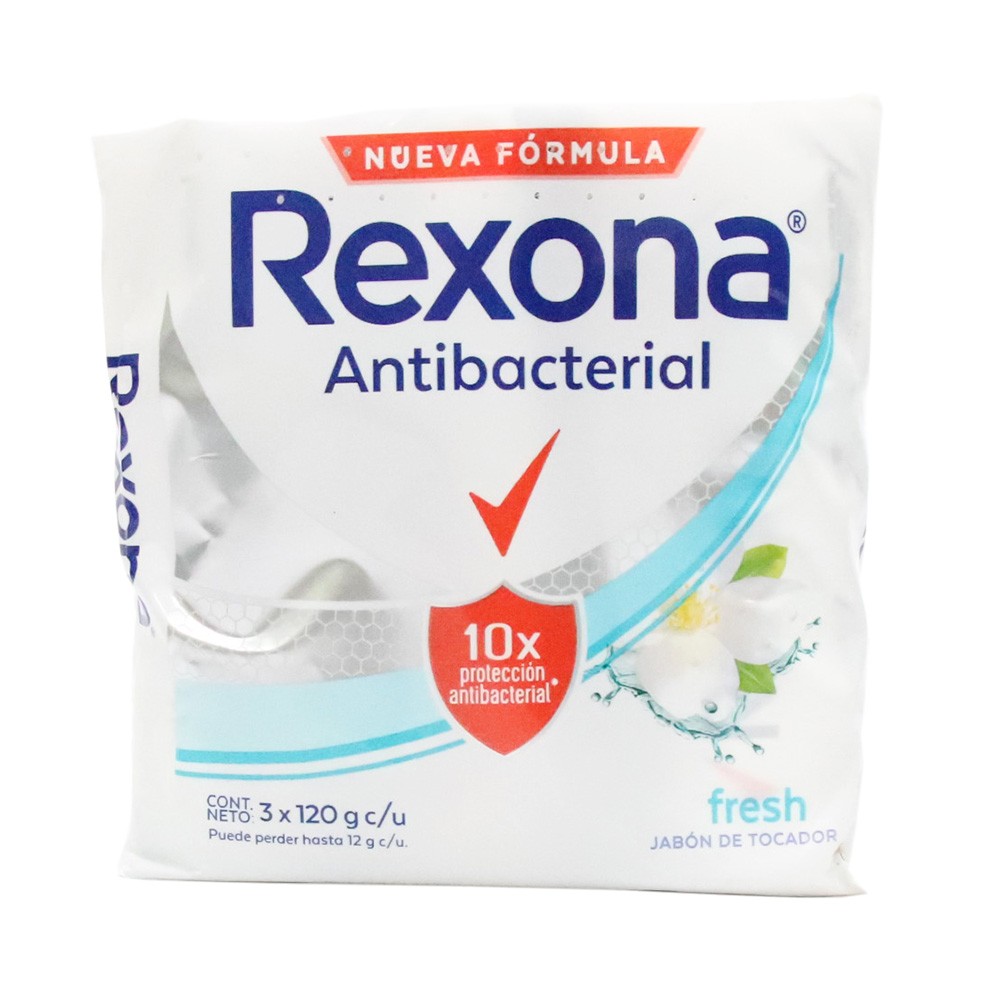 JABON ANTIBAC FRESH REXONA*3*120GR