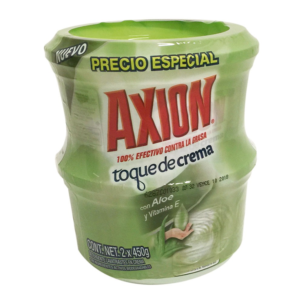 LAVAPLATOS AXION ALOE 2U x 450GR