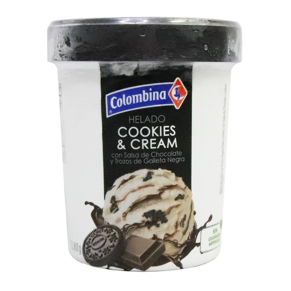 HELADO COOKIES & CREAM COLOMBINA*600G