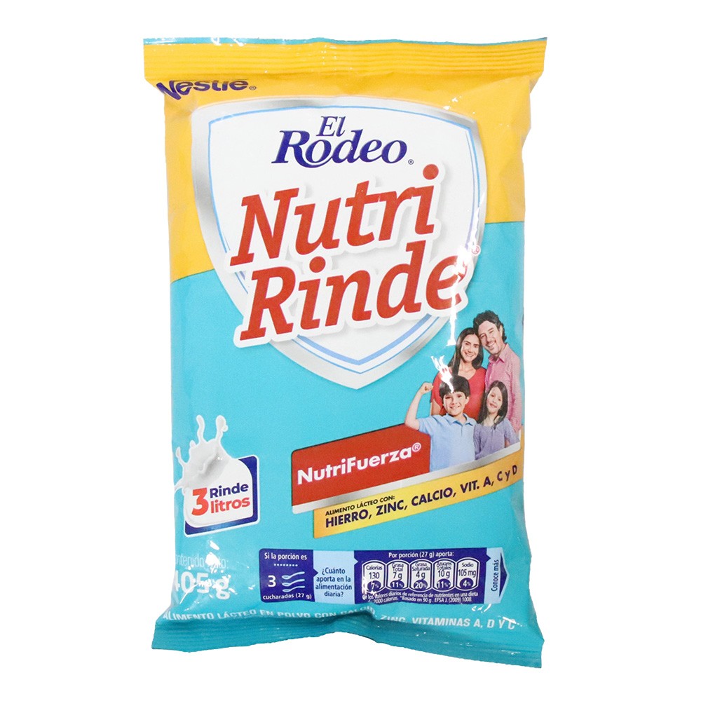 LECHE POLVO RODEO NUTRIRINDE*405GR