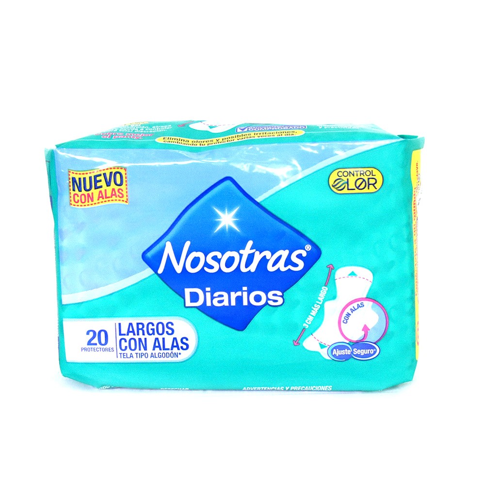 PROTECTORES DIARIOS LARGOS ALAS x 20U