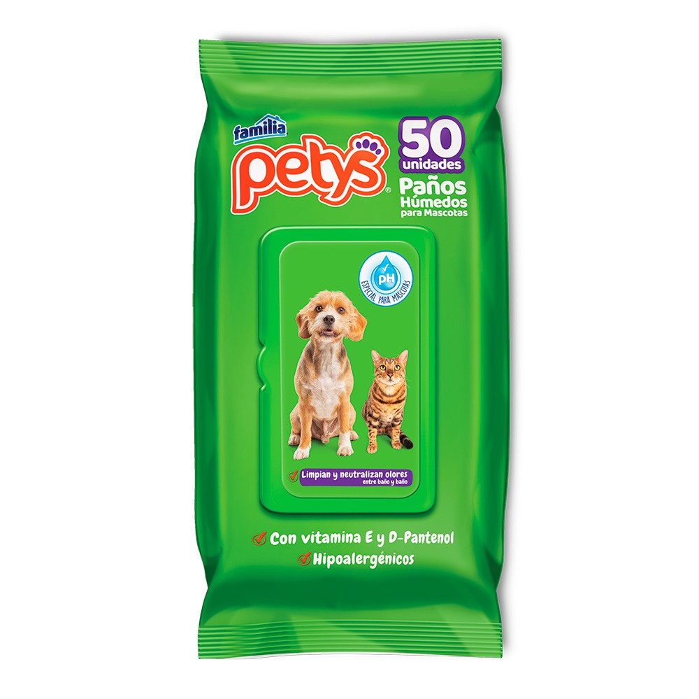 PAÑOS HUMEDOS ORIGINAL PETYS*50UND