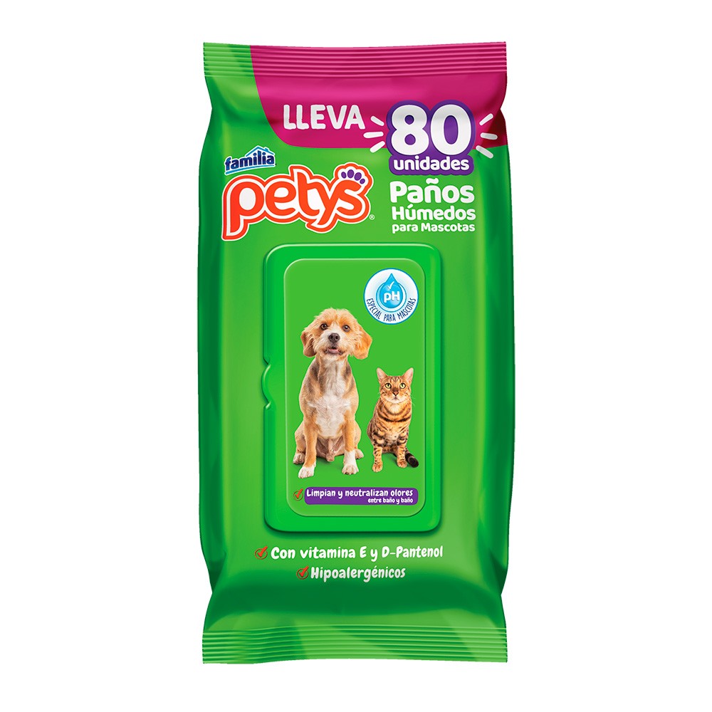 PAÑOS HUMEDOS ORIGINAL PETYS*80UND