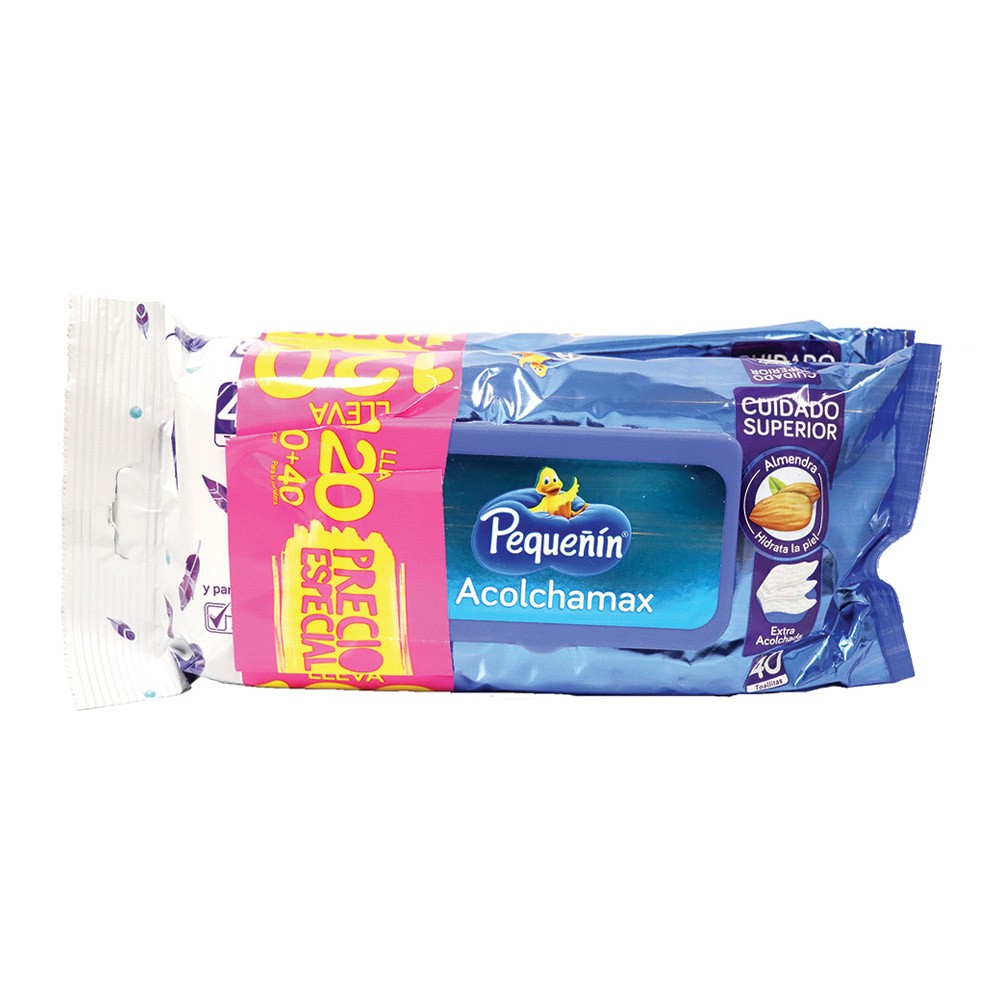 TOALLAS HUM PEQUEÑIN *80U + TOALLAS*40U