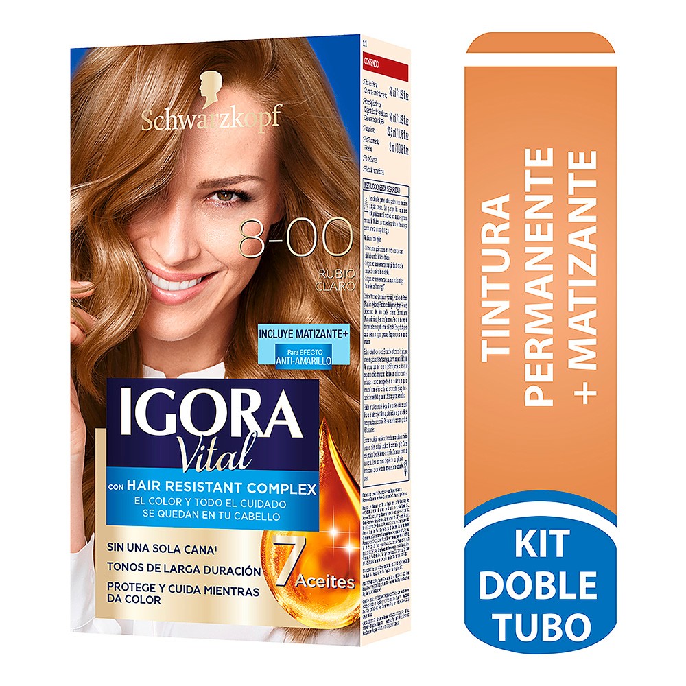 TINTE 8-00 RUBIO CLARO IGORA VITAL DT