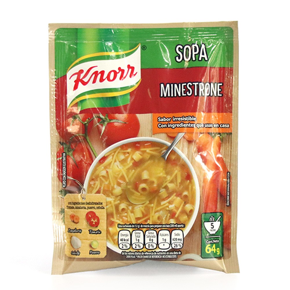 SOPA DE MINESTRONE KNORR  x 64GR