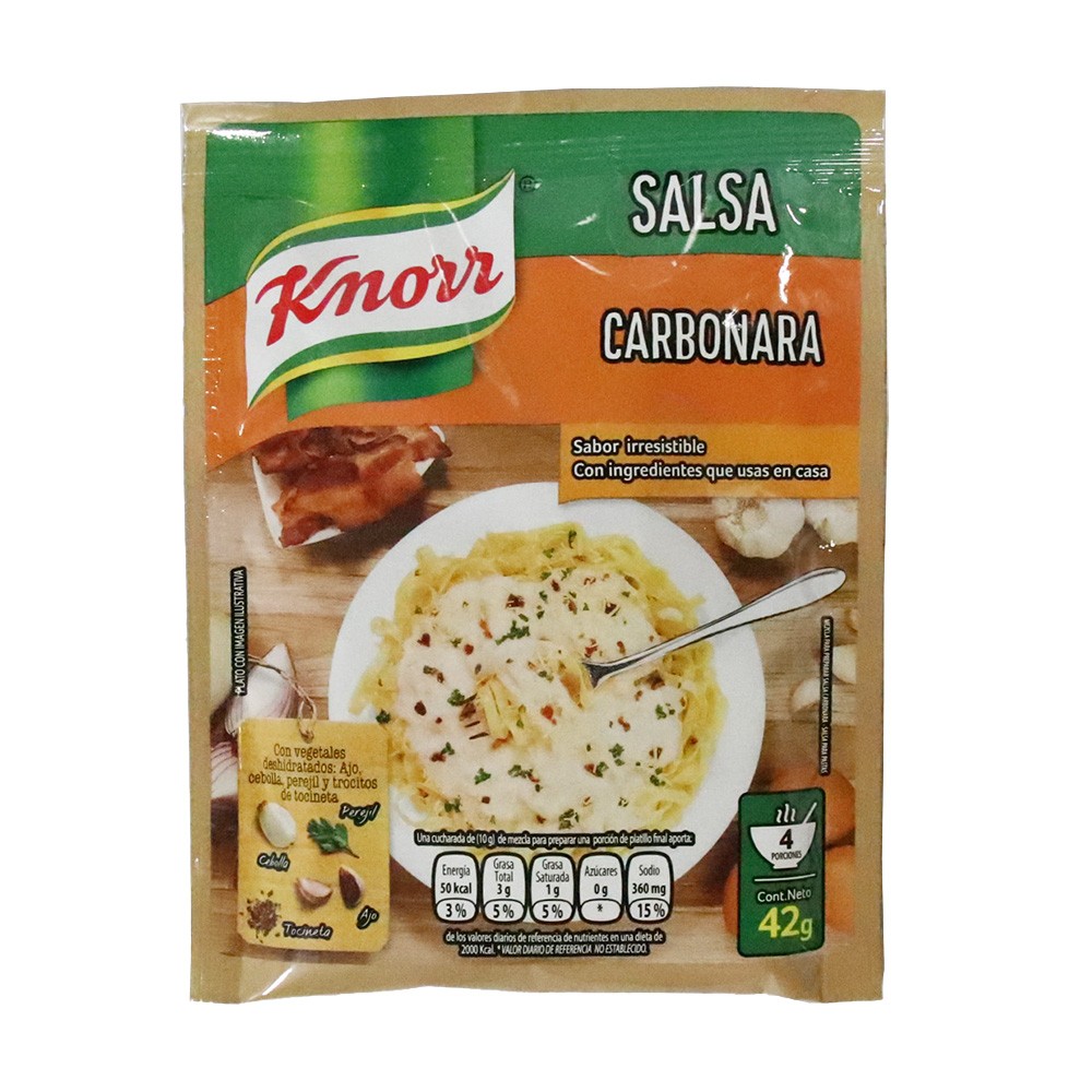 MEZCLA PREP SALSA CARBONARA KNORR *42GR