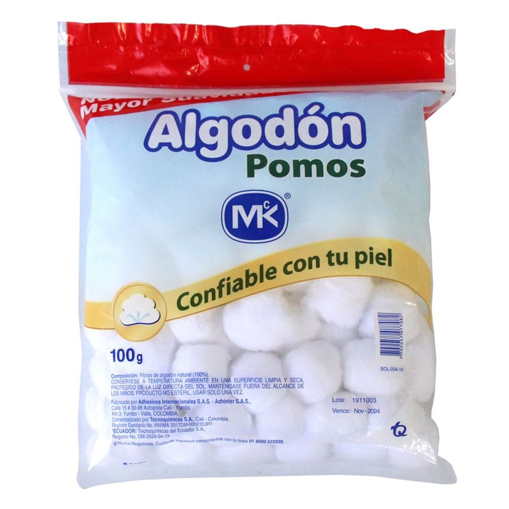 ALGODON MK POMOS  x 100GR