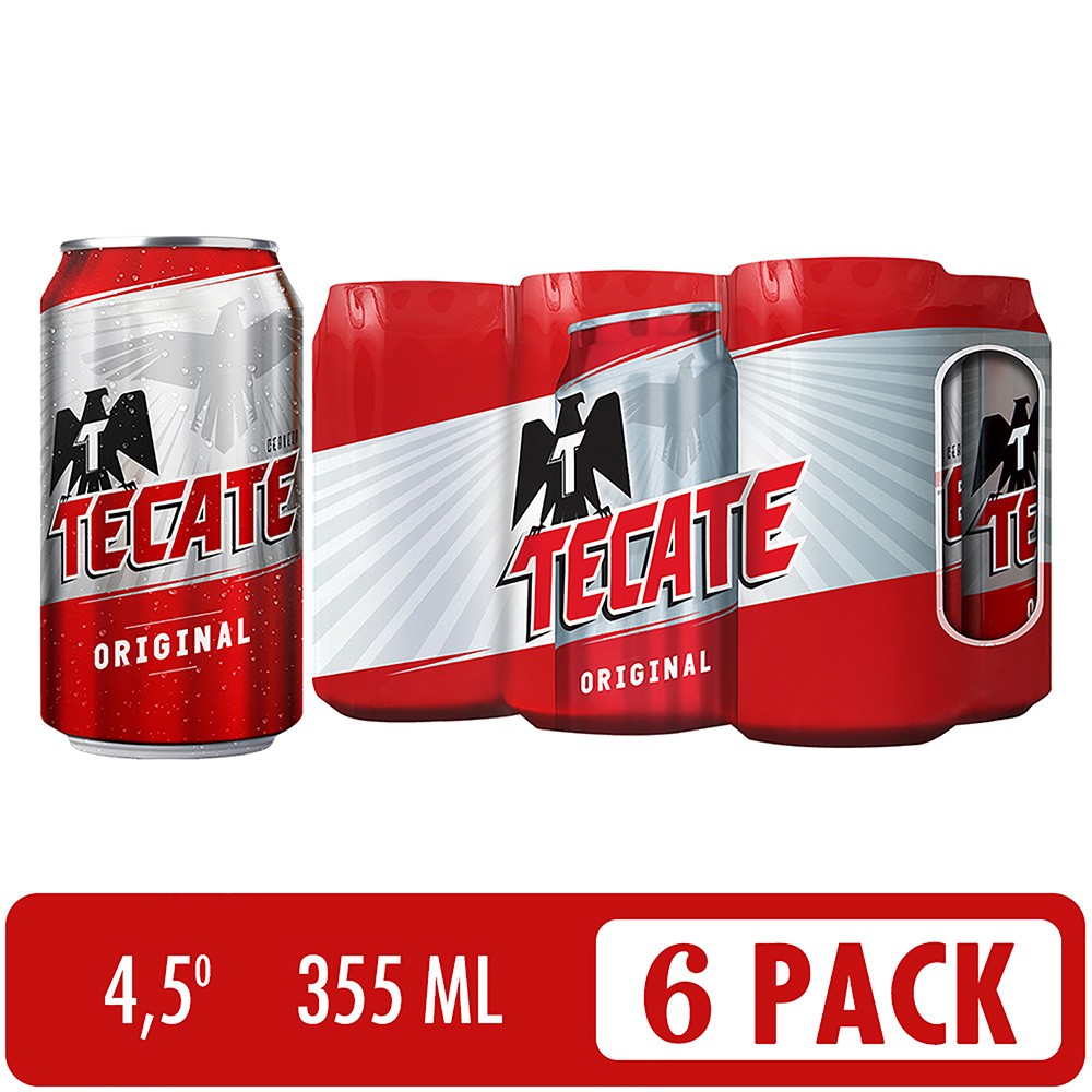 CERVEZA TECATE LATA  x 355 ML  X 4 UND