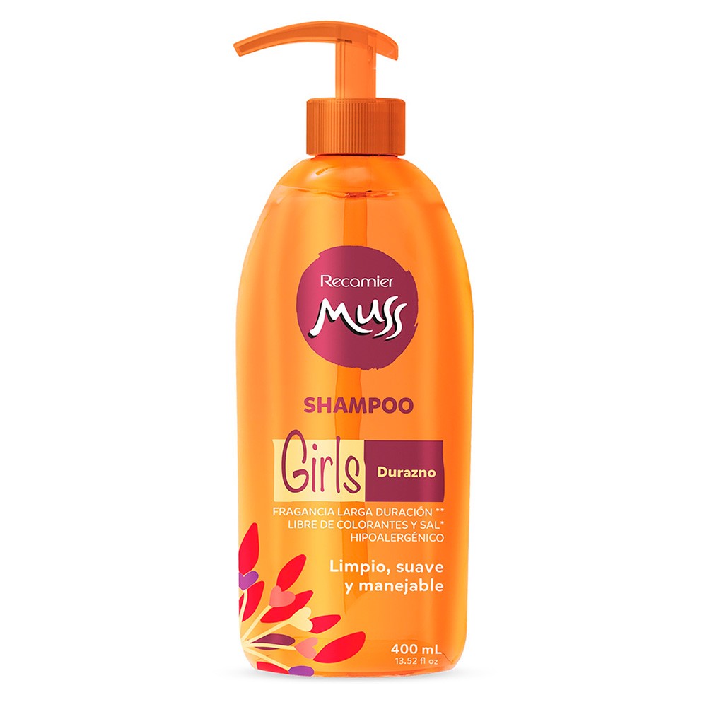 SHAMPOO DURAZNO KIDS MUSS*400ML