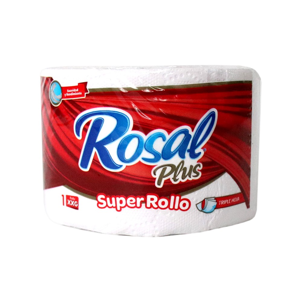 PAPEL HIGIENICO SUPERROLLO ROSAL  x 1UND