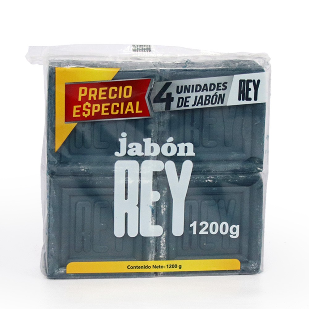 JABON REY AZUL  x 300GR x 4UND
