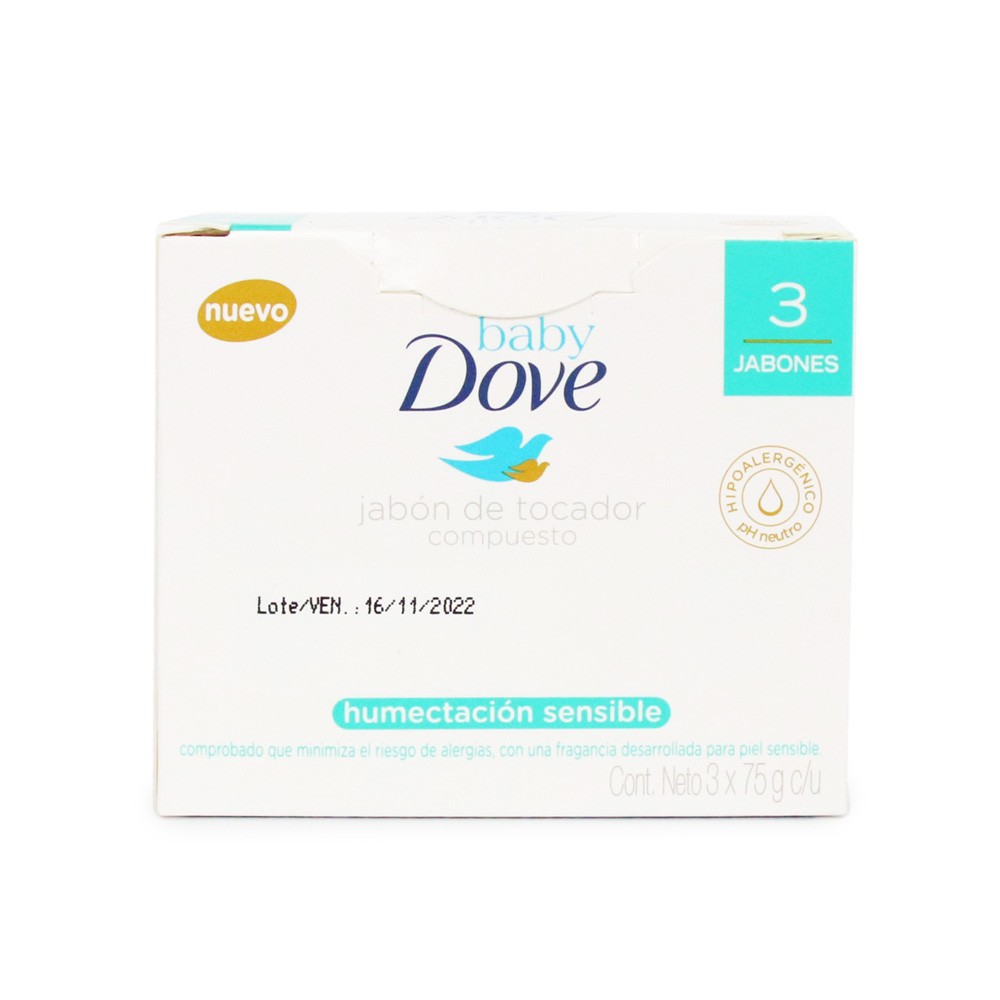 JABON DOVE BABY HIDRAT SENSIVEL*3UND*75