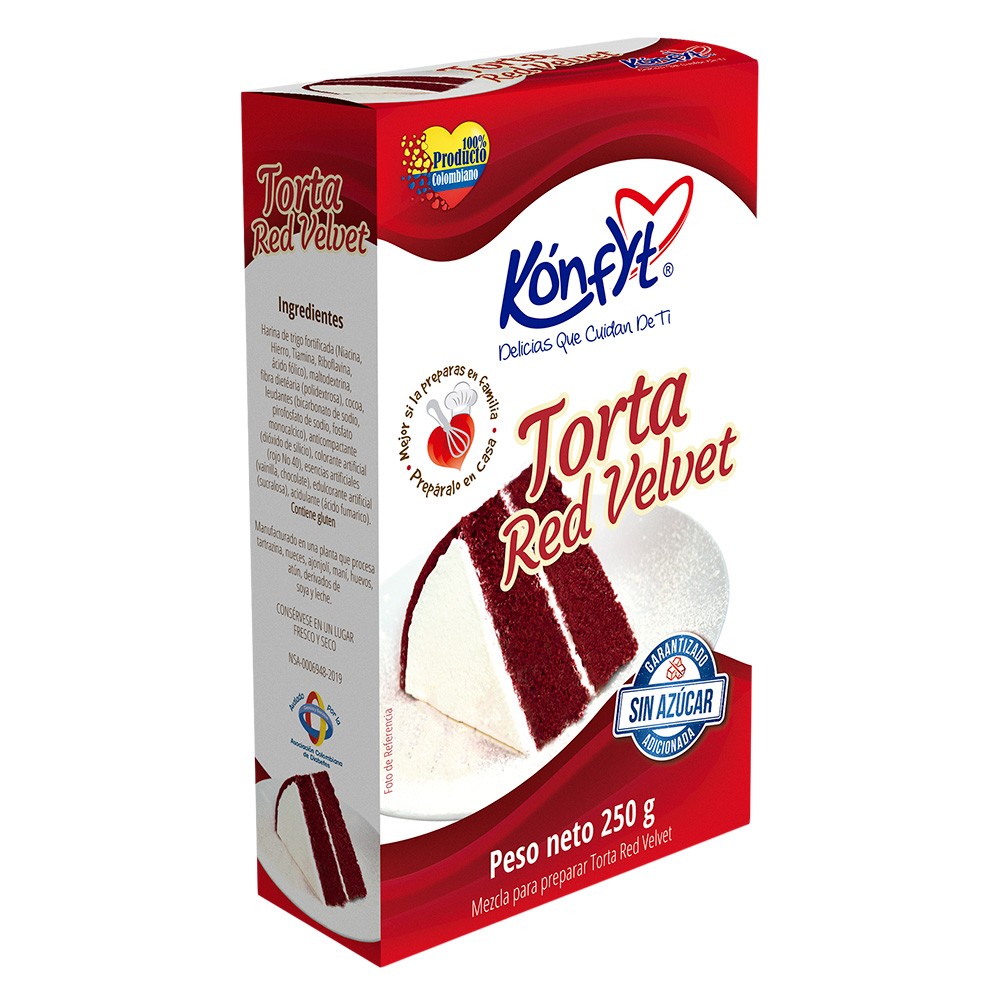MEZCLA DE TORTA RED VELVET KONFYT *250GR