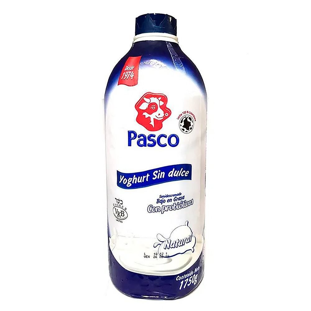 YOGHURT BAJ GRASA SIN DULCE PASCO*1750ML