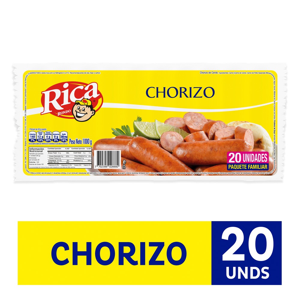 CHORIZO RICA  x 1000GR