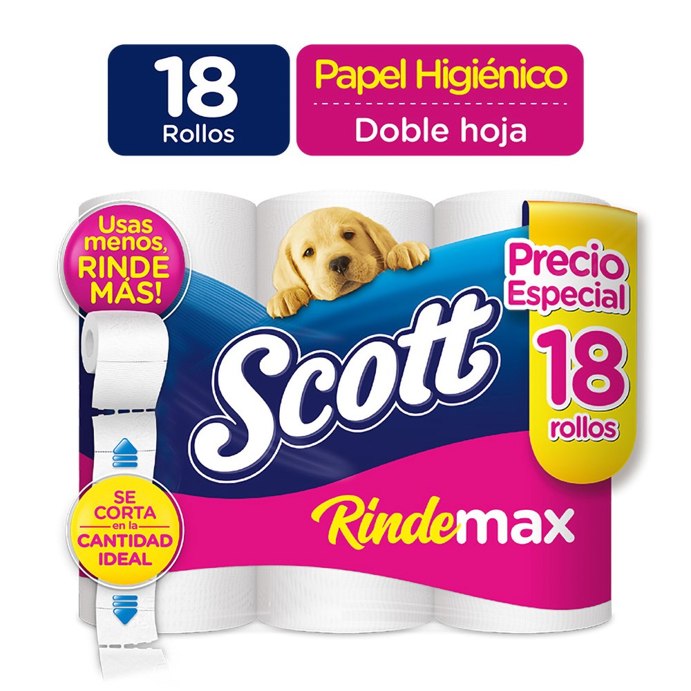 PAPEL HIGIENICO SCOTT RINDEMAX x 18UND