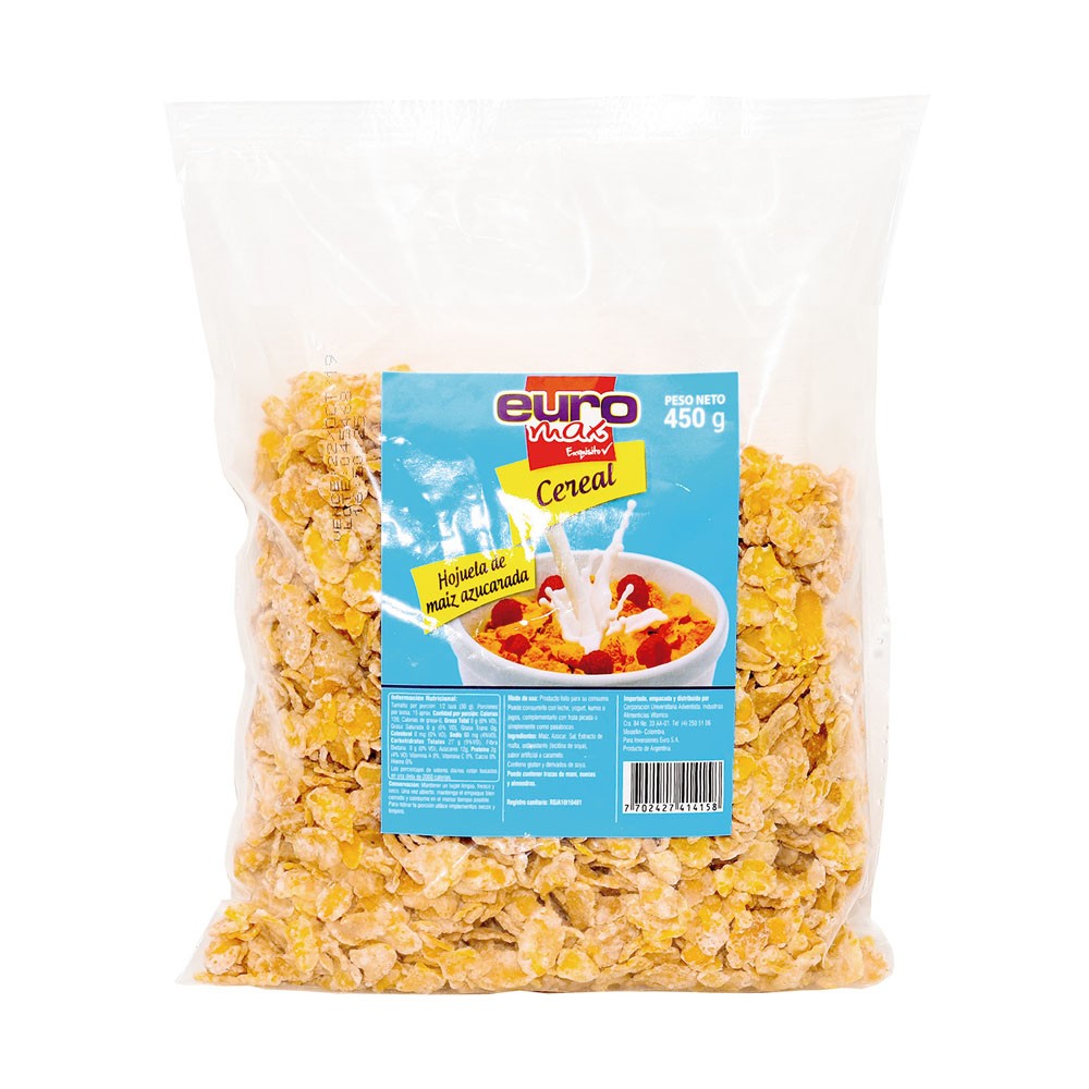 HOJUELA DE MAIZ AZUCARADA  x 450GR EURO