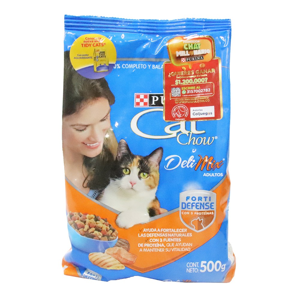 CAT CHOW ADULTOS DELIMIX FORTIDEF *500GR