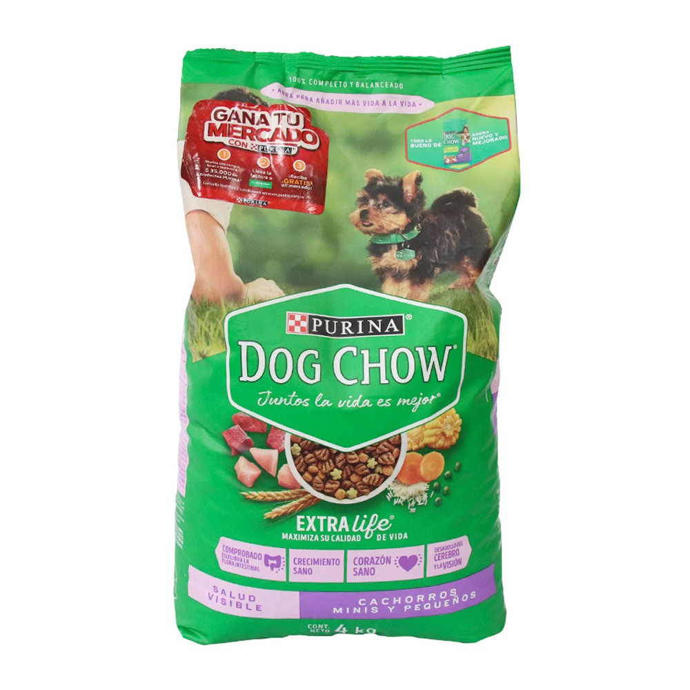 DOG CHOW CACHORROS MINIS Y PEQUEÑOS*4 KG