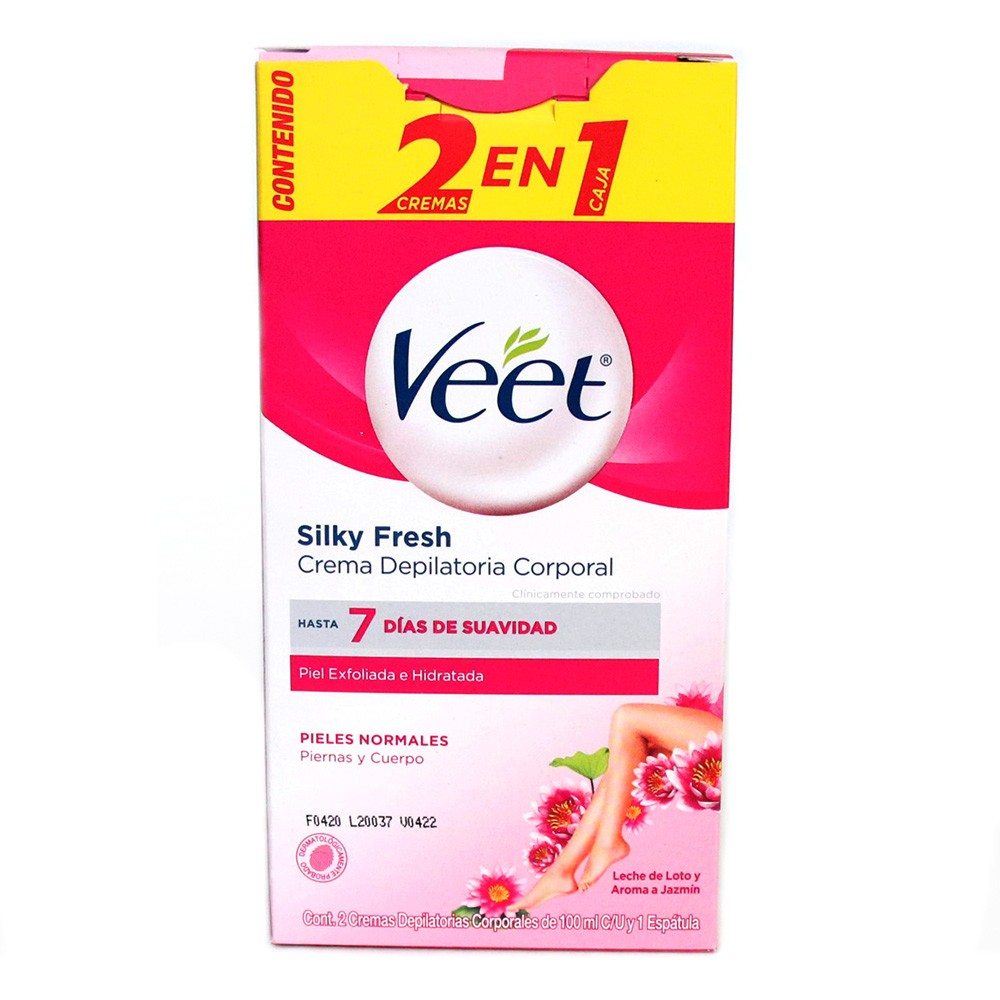 CREMA DEPILATOR VEET PIEL NORMAL 2*100ML