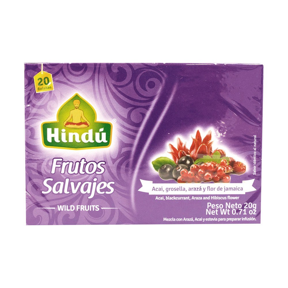 INFUSION FRUTOS SALVAJES HINDU  x 20UND