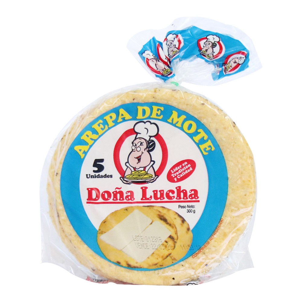 AREPA DE MOTE DOÑA LUCHA  x 300GR
