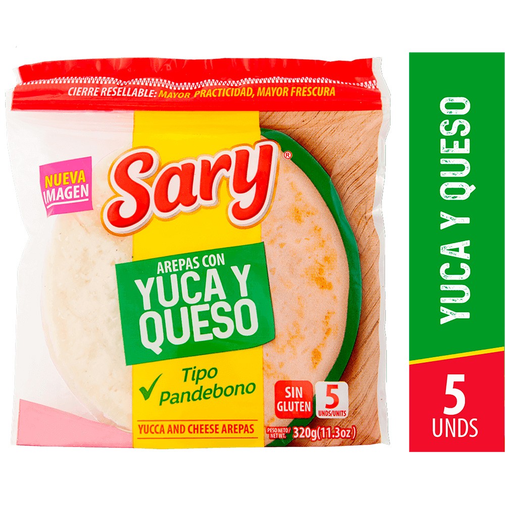 AREPA DE YUCA QUESO SARY  x 300GR