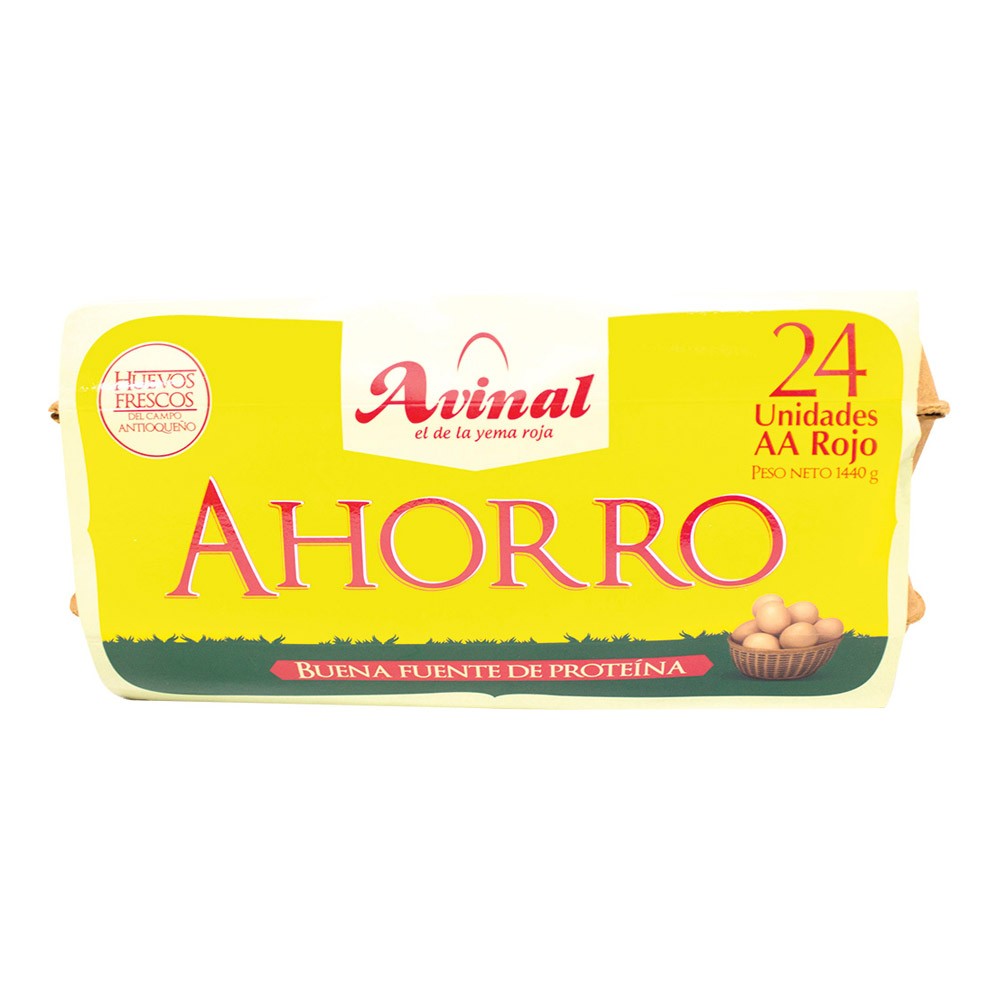 HUEVO AVINAL AA  x 24UN ROJO