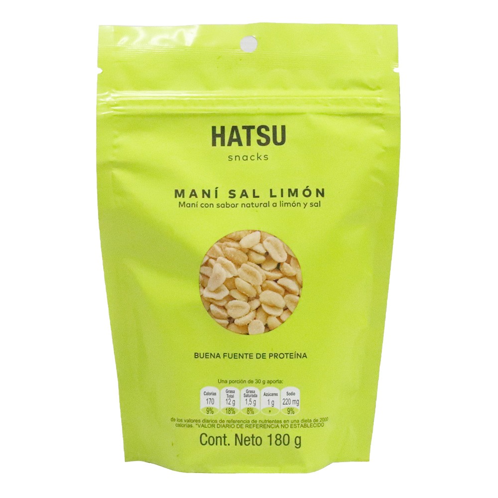 MANI LIMÓN Y SAL HATSU*180GR