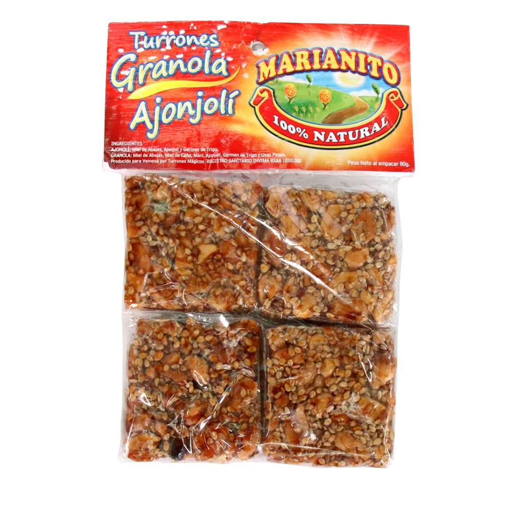 TURRON GRANOLA MARIANITO  x  4 UNDS
