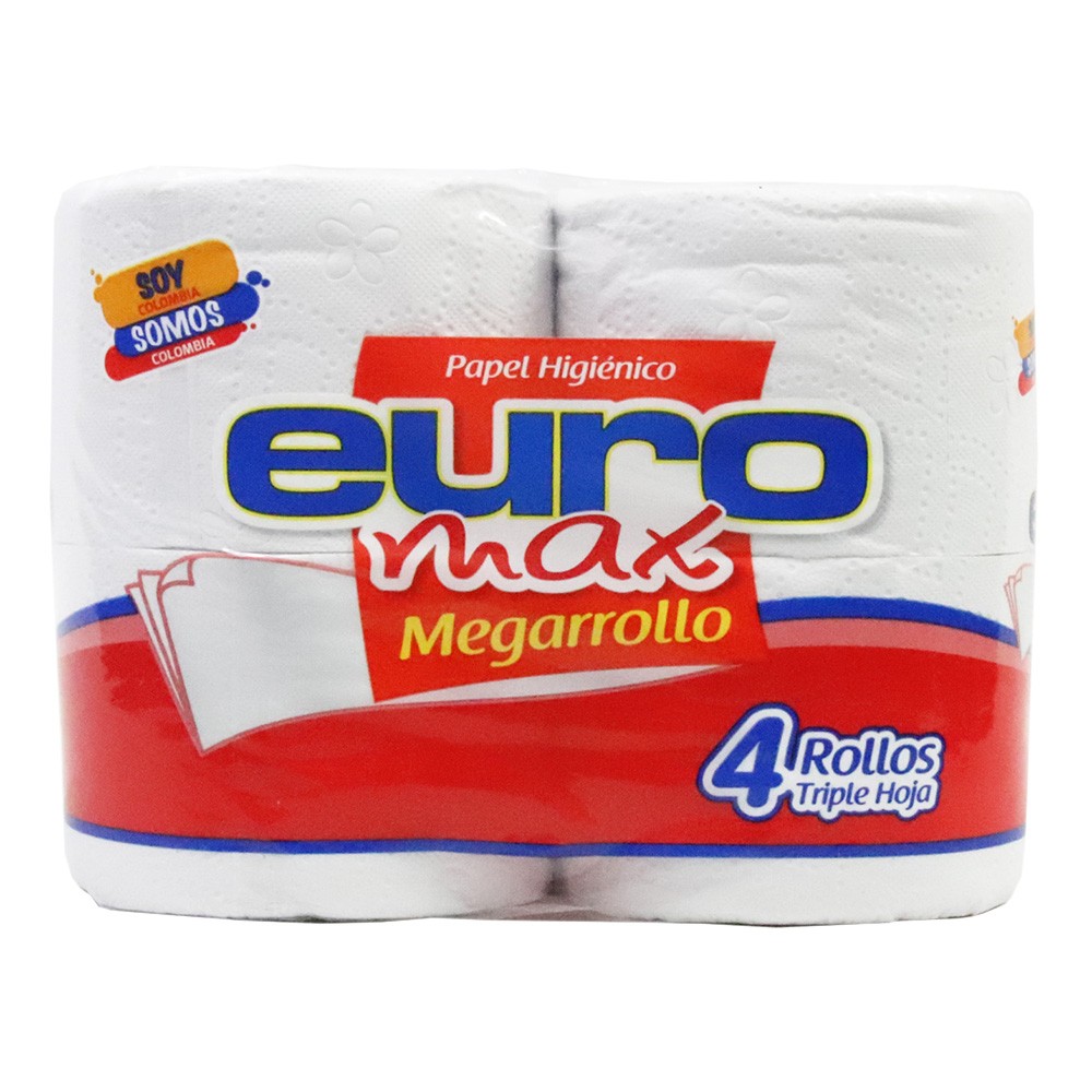 PAPEL HIGIENICO EUROMAX * 4 UND