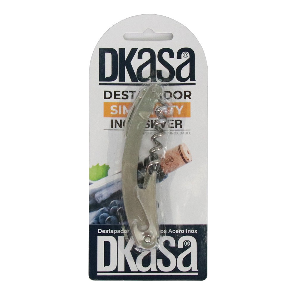 DESTAPADOR-SACACORCHOS ACERO INOX