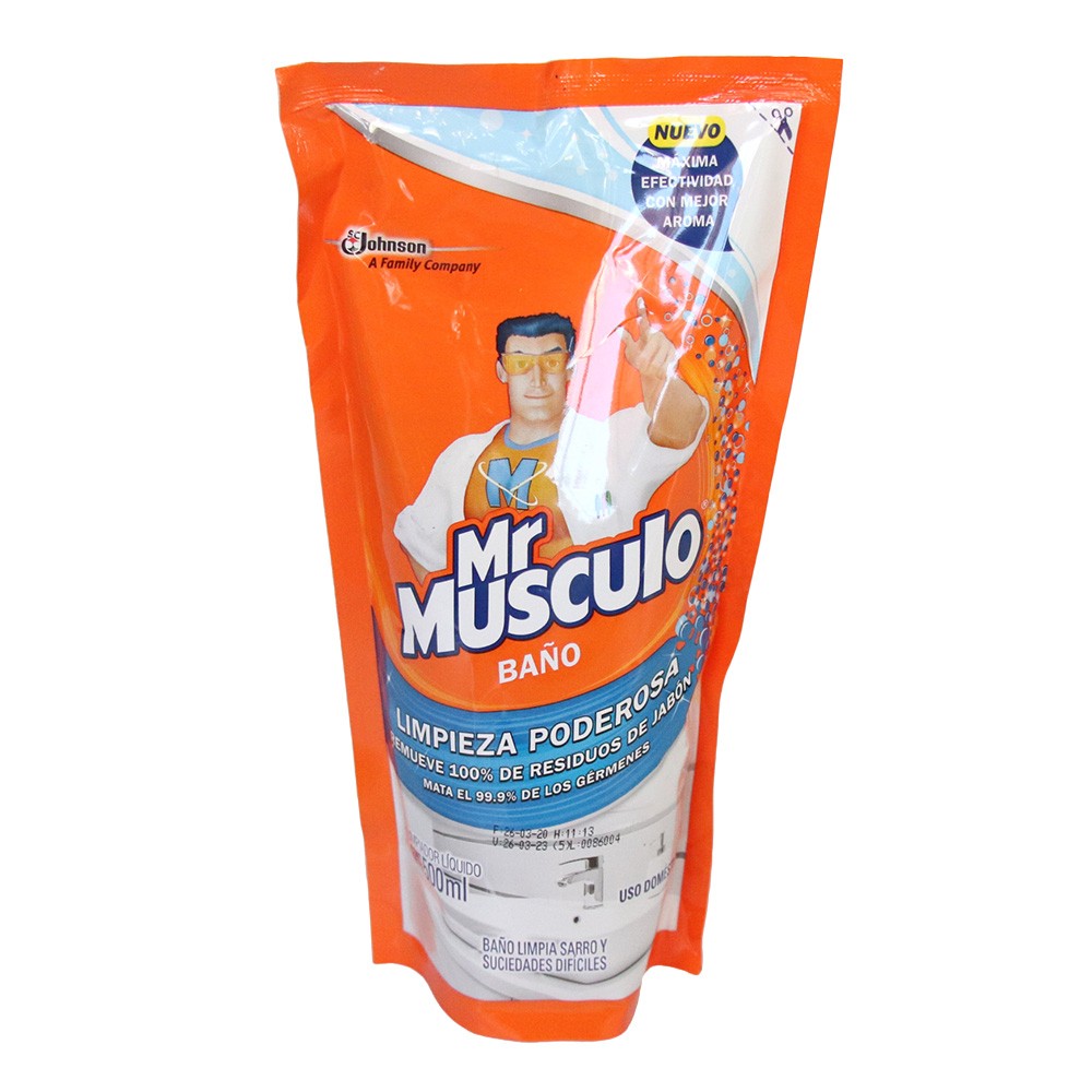 LIMPIADOR DE BAÑO MR MUSCULO  x 500ML
