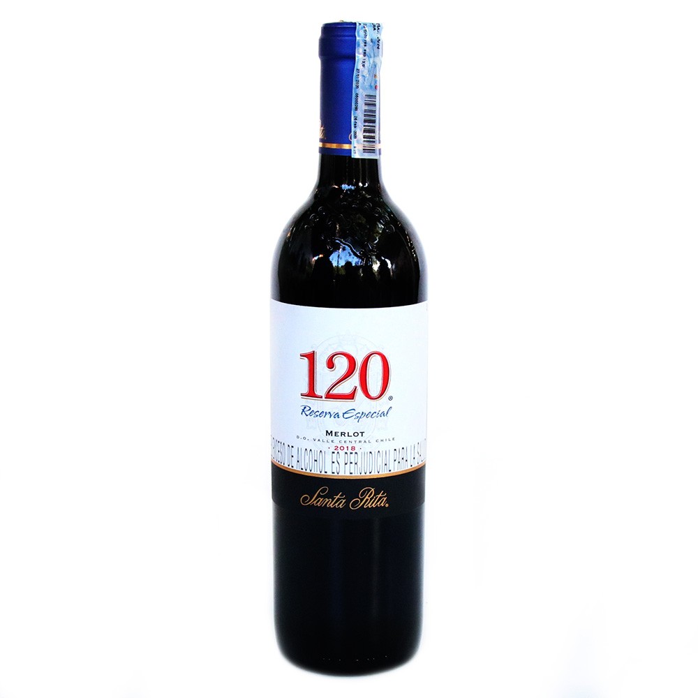 VINO TTO RES MERLOT SANTA RITA x 750ML