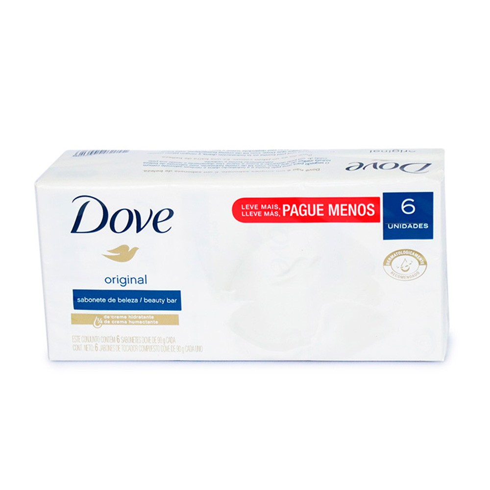 JABON DOVE BLANCO X6 UND x 90GR