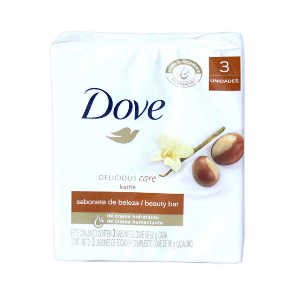 JABON DOVE KARITE BARRA X 3 UND  x 90GR